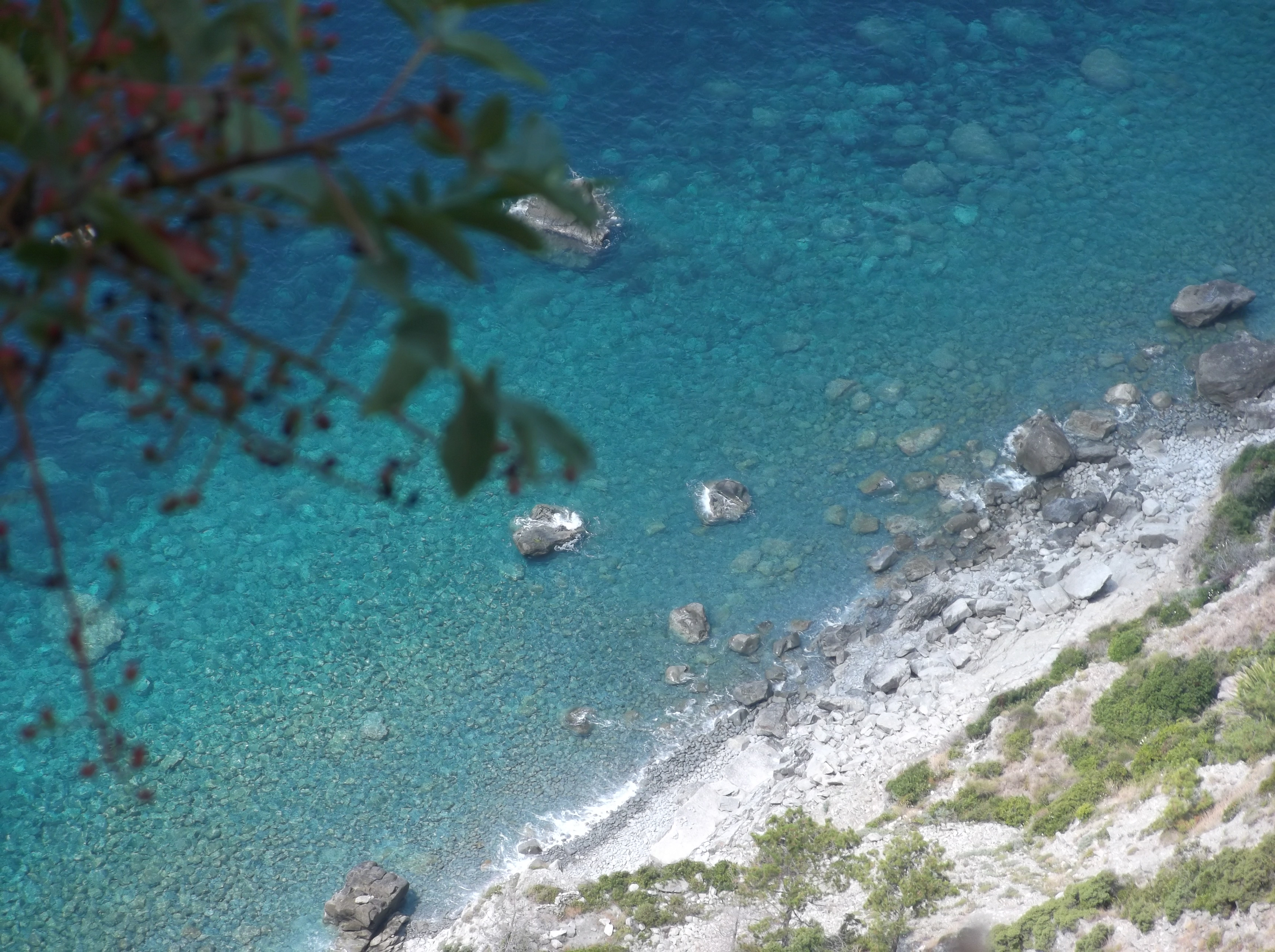 Vue sur la mer entre Levanto et Monterosso
