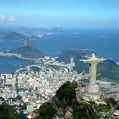 Statue du Christ Rédempteur de Rio de Janeiro au Brésil