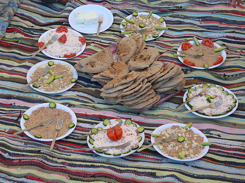 Un repas en Egypte