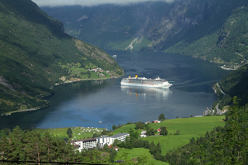 Fjord Geiranger en Norvège