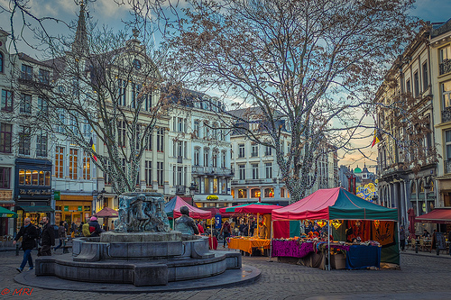 Bruxelles (La Place Aux Herbes Potagères)
