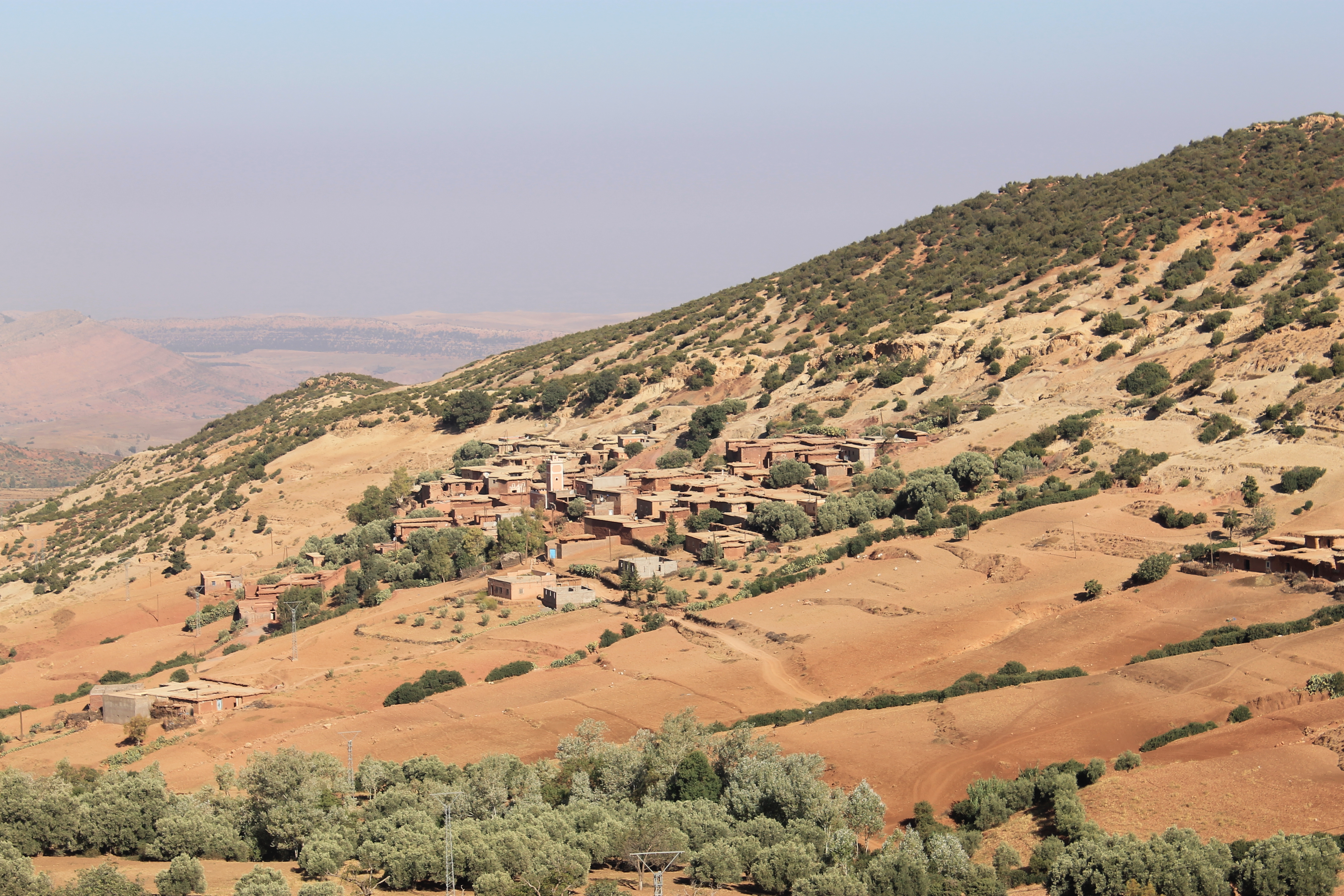 Un village dans le Haut Atlas au Maroc