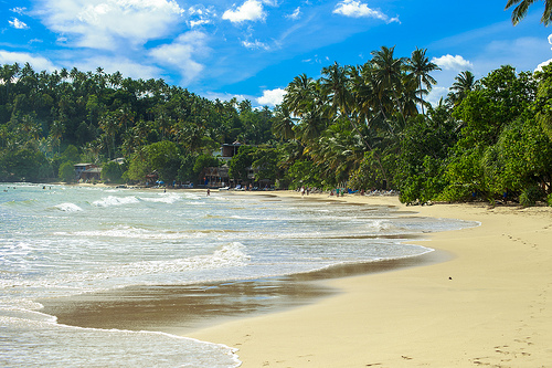 La plage de Mirissa