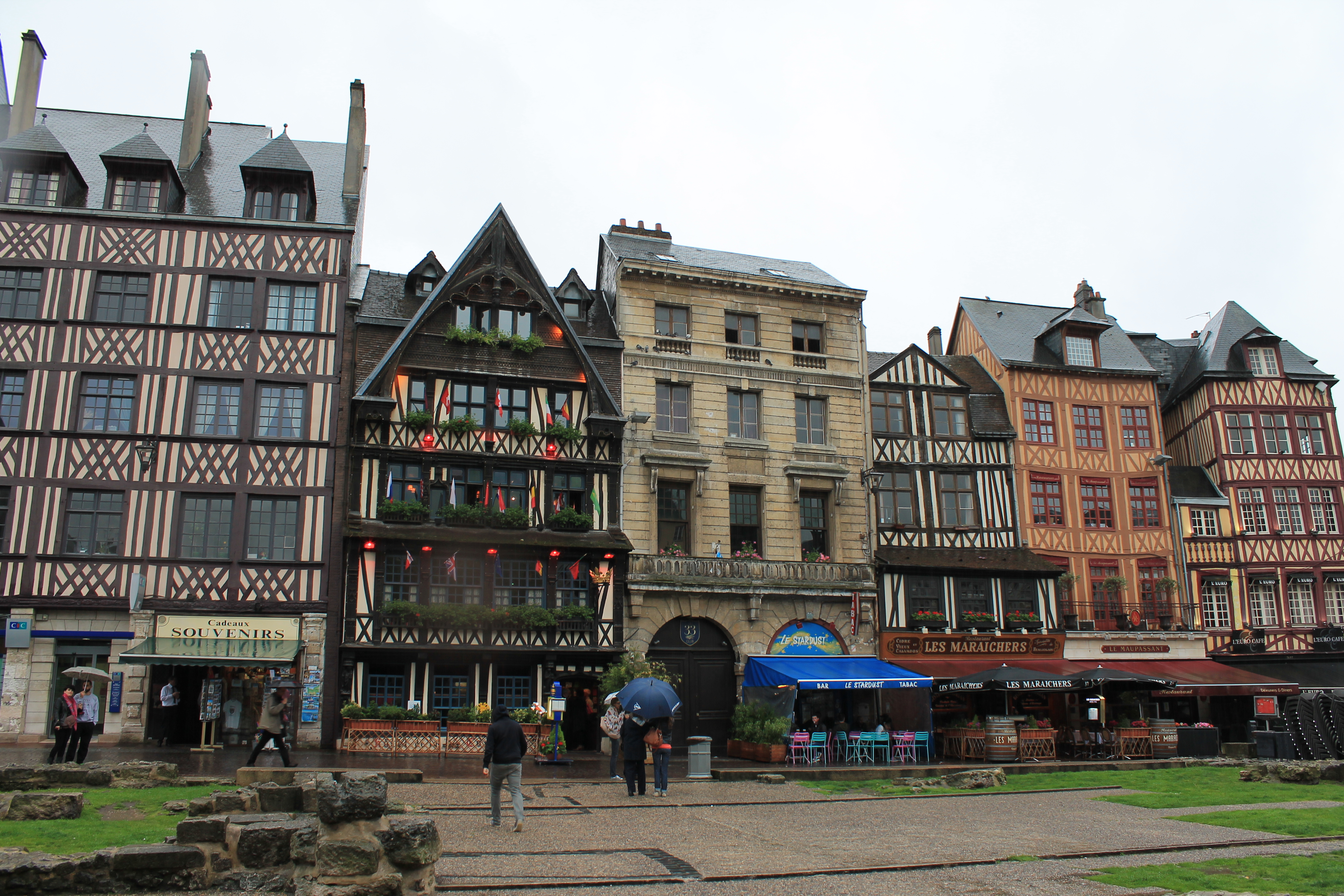 Le centre-ville de Rouen