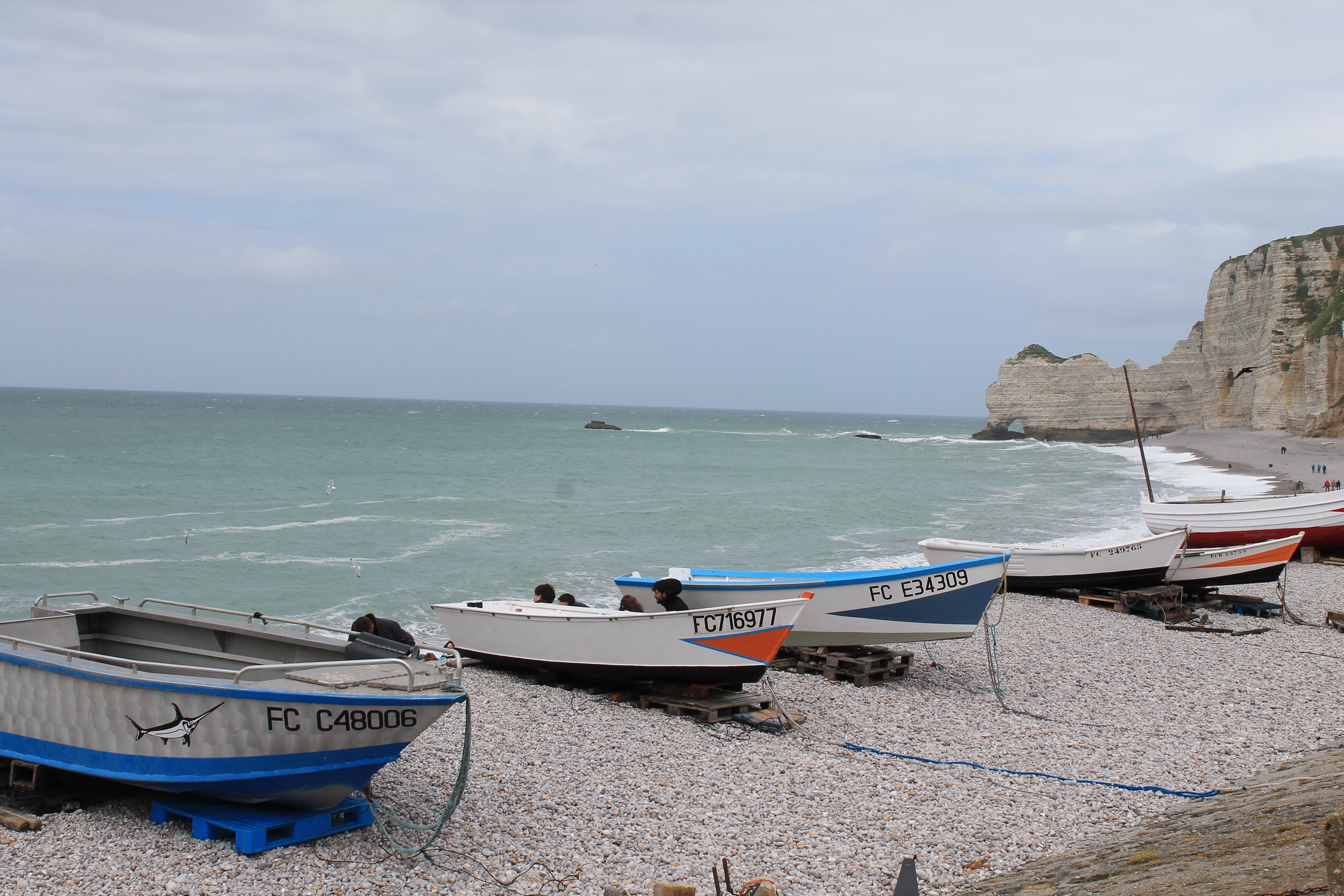 La plage d'Etretat