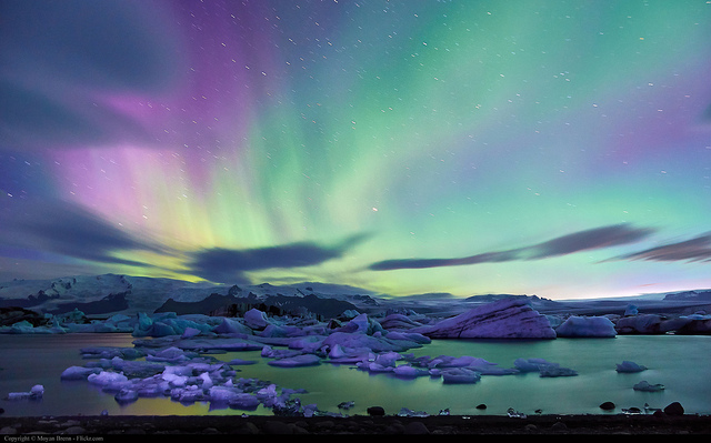 Aurore boréale en Islande