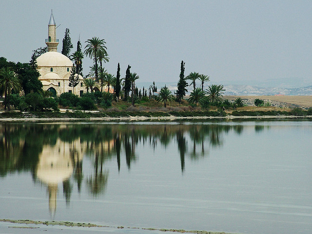 Mosquée Hala Sultan Tekke, près de Larnaca à Chypre