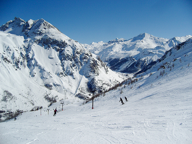 Piste de ski à Tignes