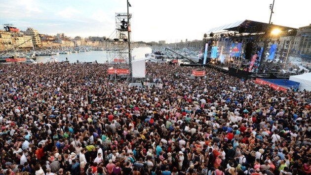 Fête de la musique à Marseille sur le Vieux-Port en 2013