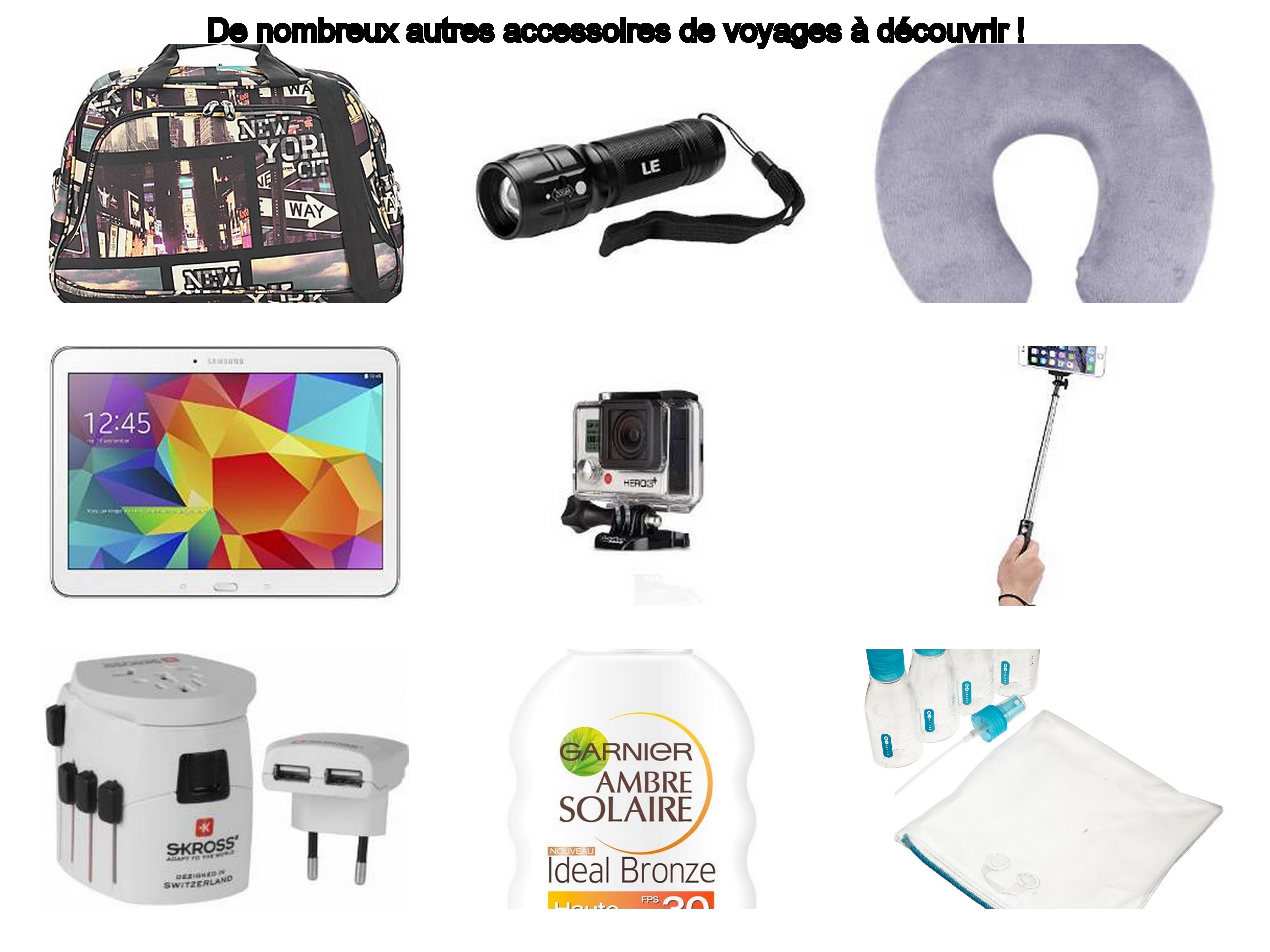 Les accessoires de voyage (divers et high-tech) à mettre dans sa valise