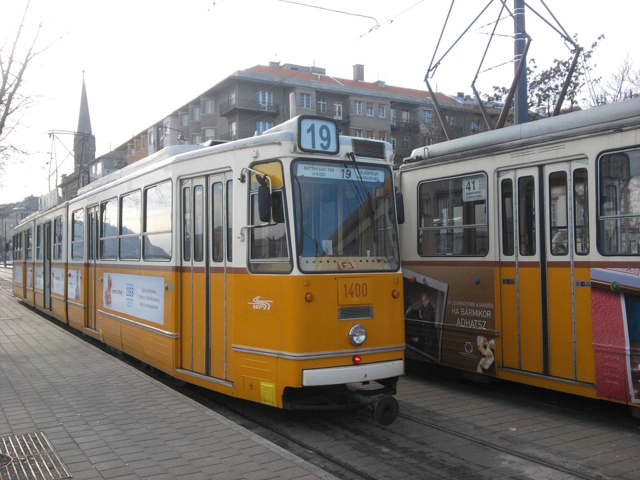 Tramway côté Buda