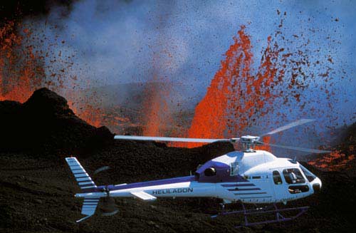 Vol en hélicoptère autour du Piton de la Fournaise