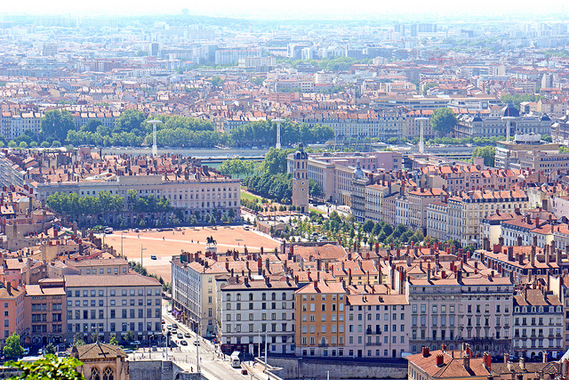 Place Bellecour à Lyon