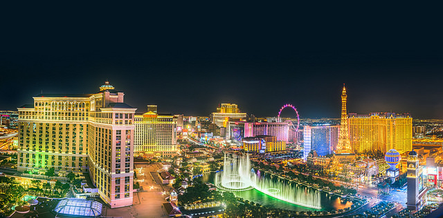 La ville de Las Vegas la nuit
