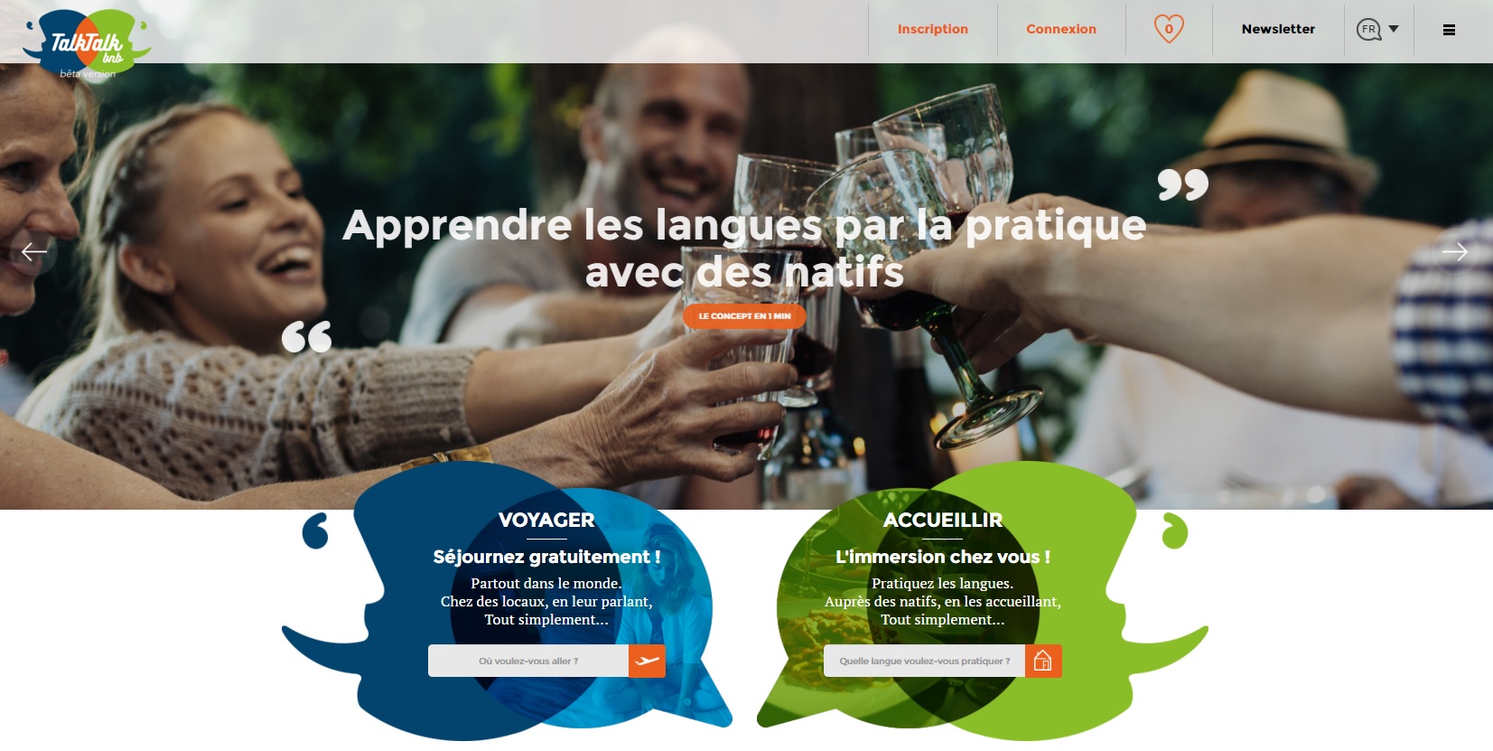 Le site de TalkTalkBnb