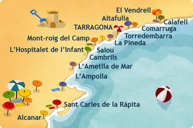 Carte de la Costa Dorada