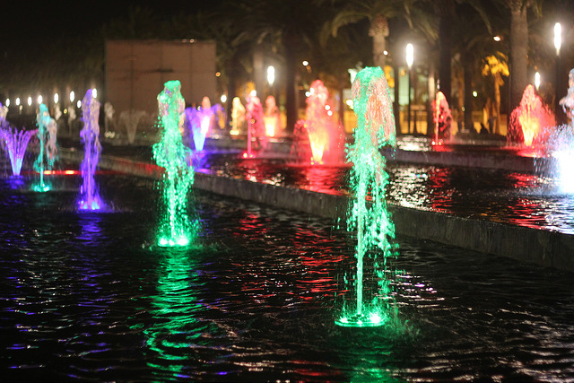 Fontaine lumineuse à Salou