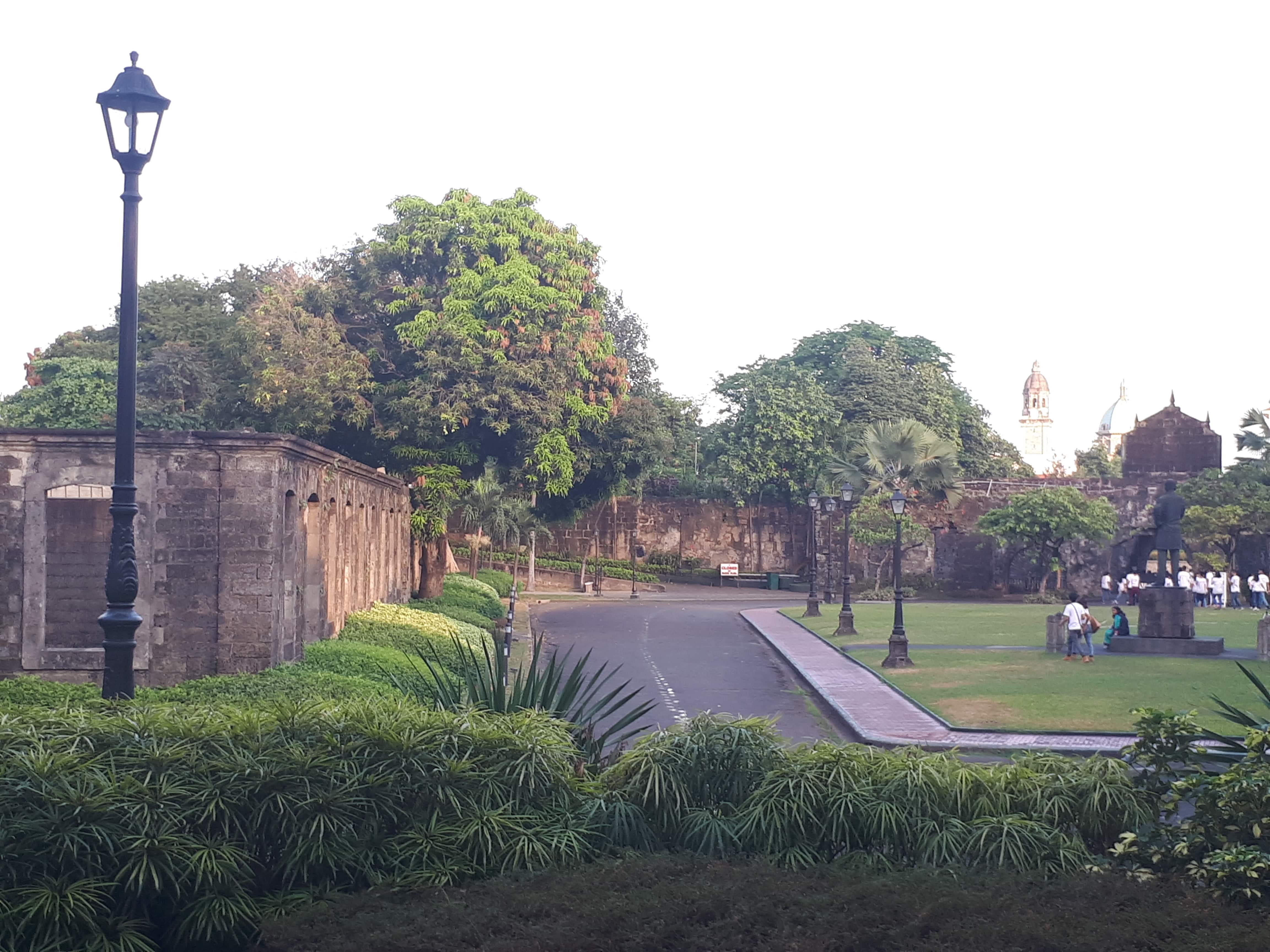 Le parc du Fort Santiago à Manille