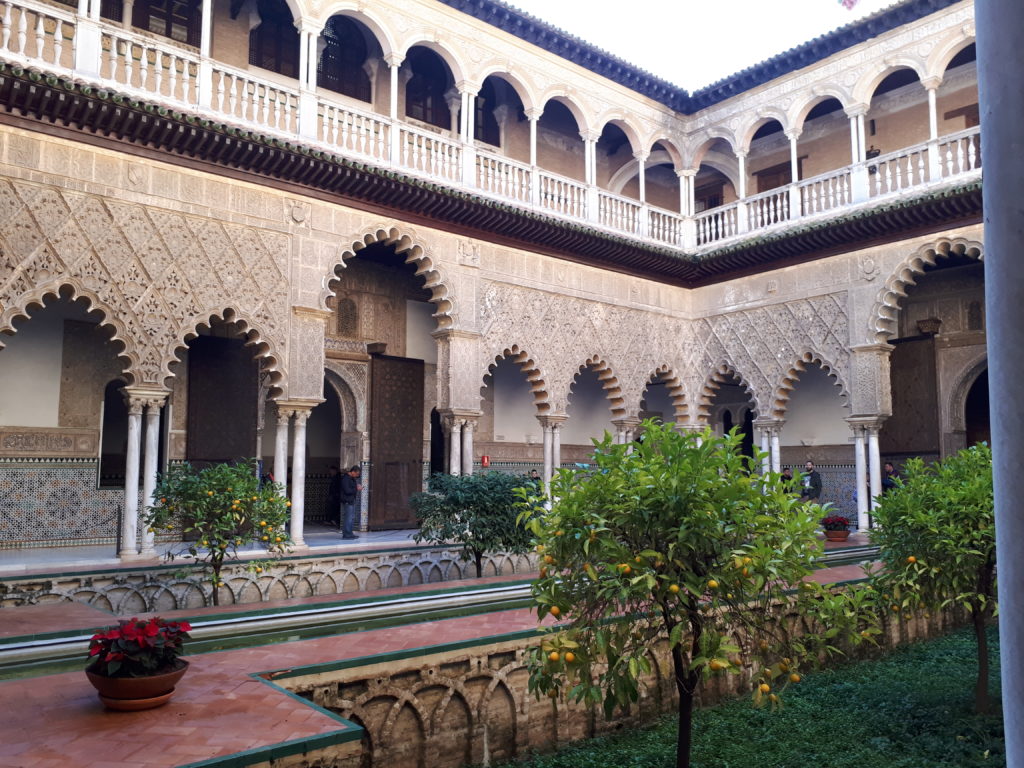 Patio principal de l'Alcazar - Séville