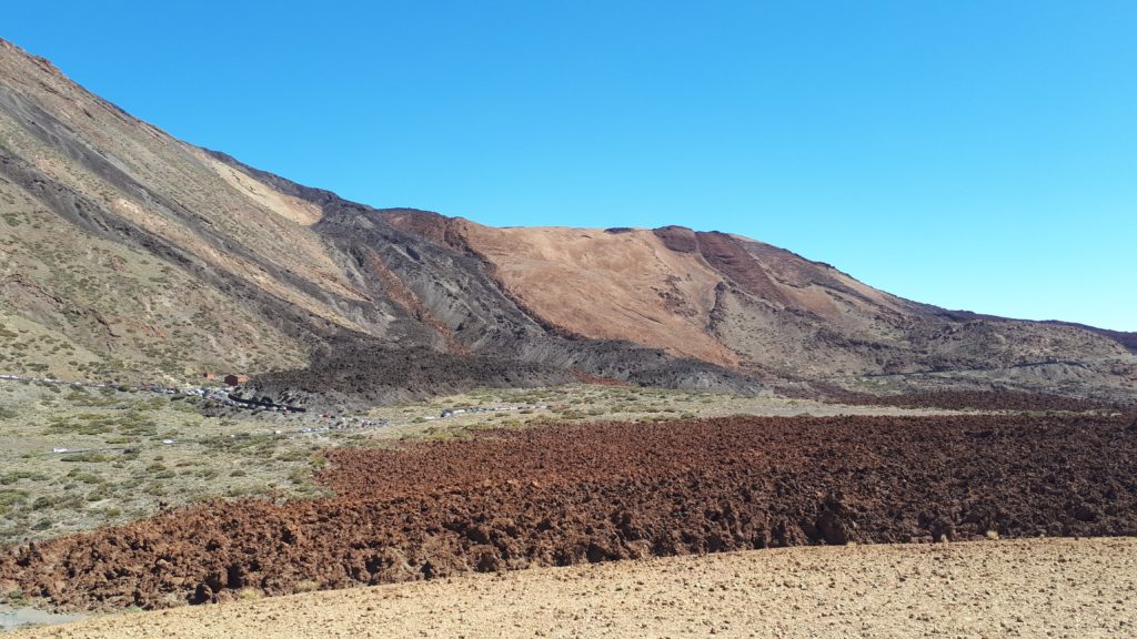 Les coulées de laves séchées de El Teide